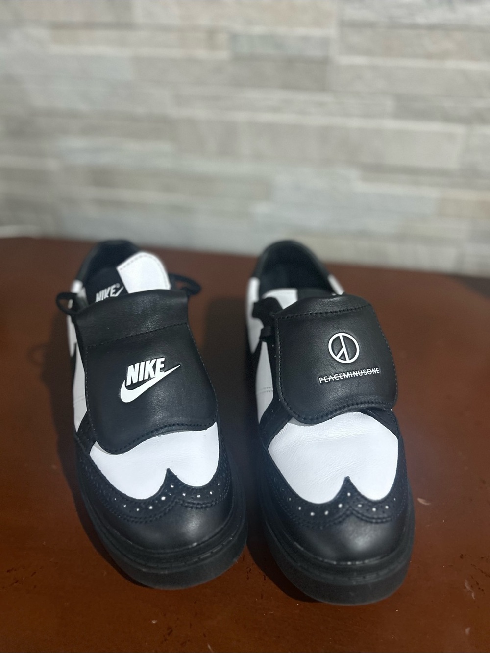 Nike Peace minus One Sneakers with Peace Emblem